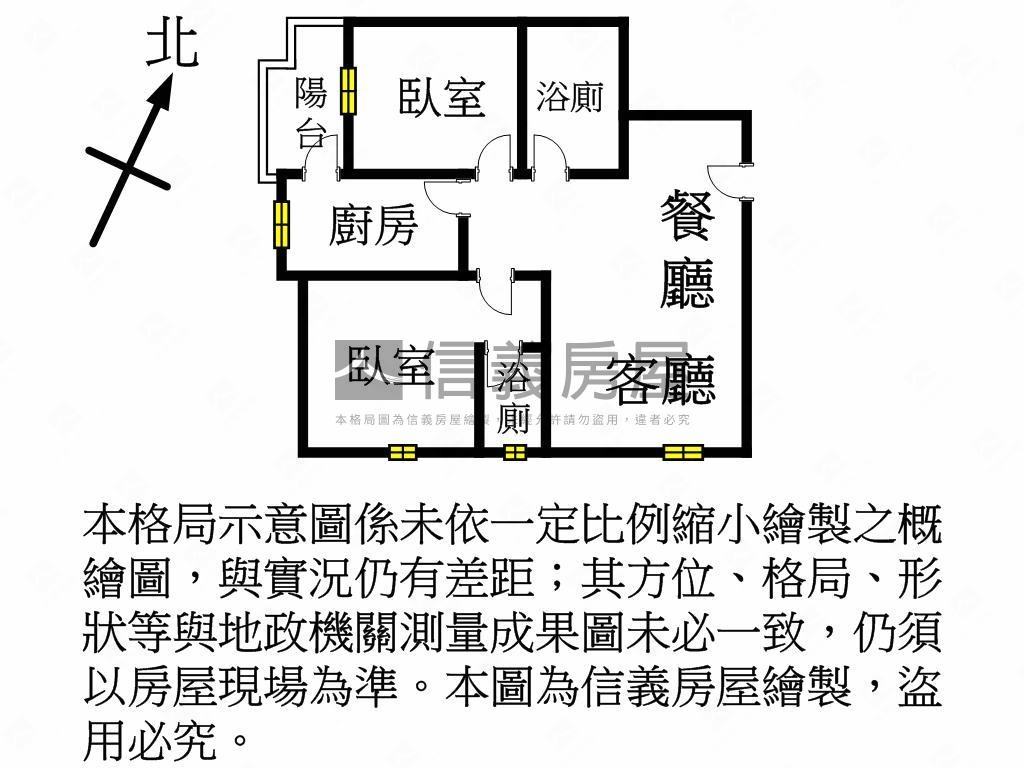 宜雄盛場．雙衛浴兩房車位房屋室內格局與周邊環境