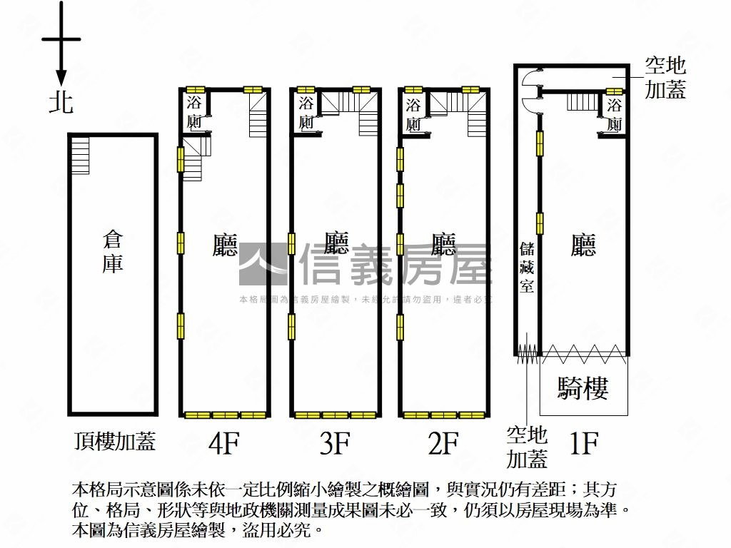 台北車站商四透天金店面房屋室內格局與周邊環境