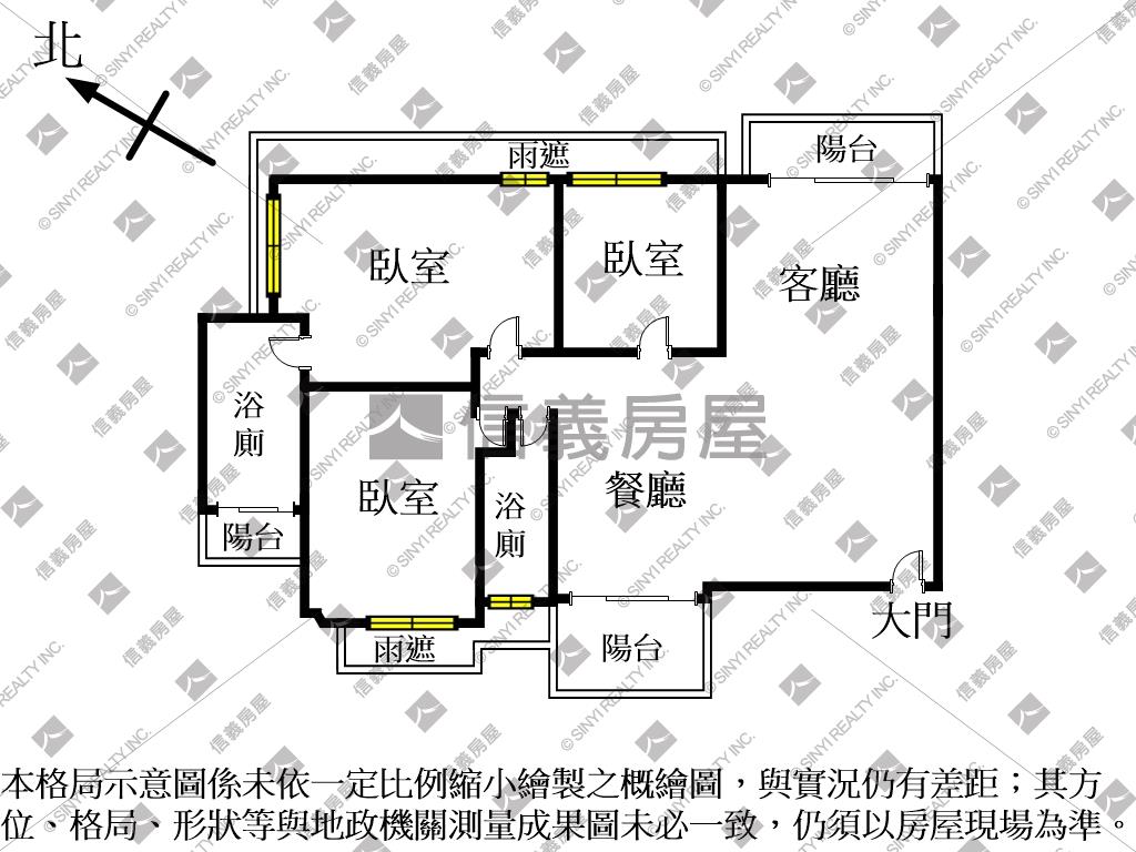 愛侶安縵視野美大三房房屋室內格局與周邊環境