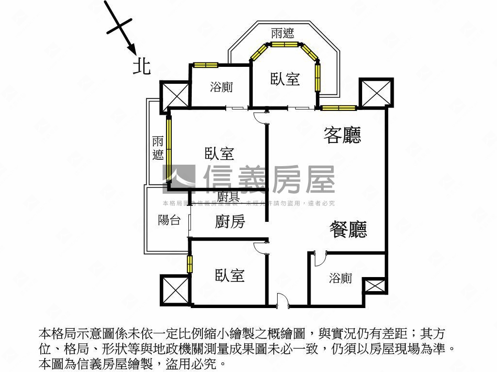 園上園ＳＲＣ溫馨三房車位房屋室內格局與周邊環境