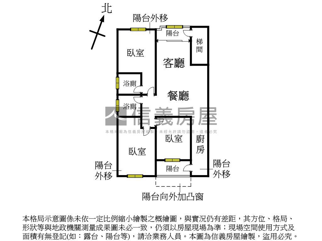 劍潭樹海邊間三房房屋室內格局與周邊環境