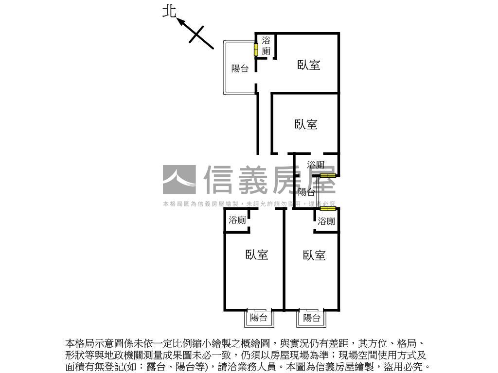 都心寓所五樓房屋室內格局與周邊環境