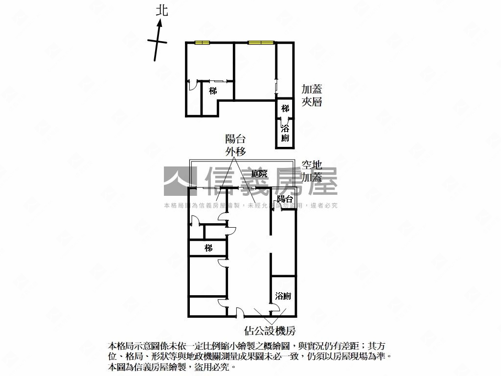 奇岩北美市挑高一樓房屋室內格局與周邊環境