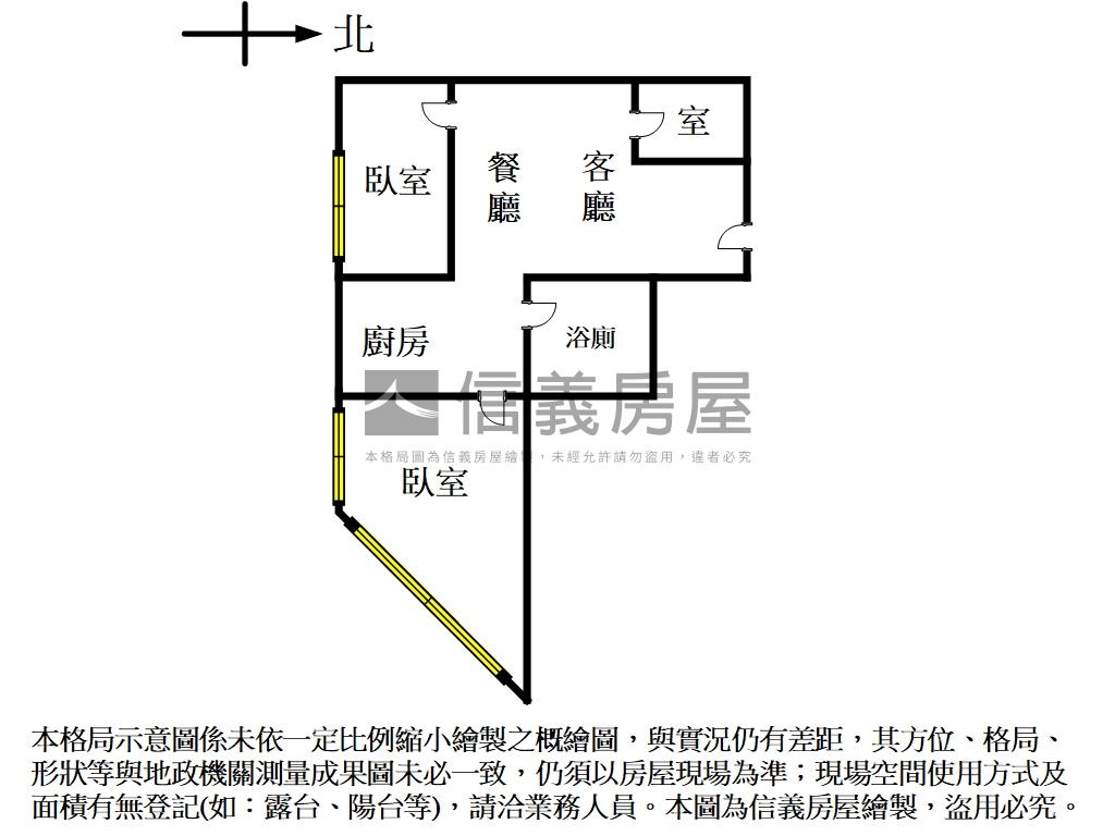 大安金華龍門電梯兩房房屋室內格局與周邊環境