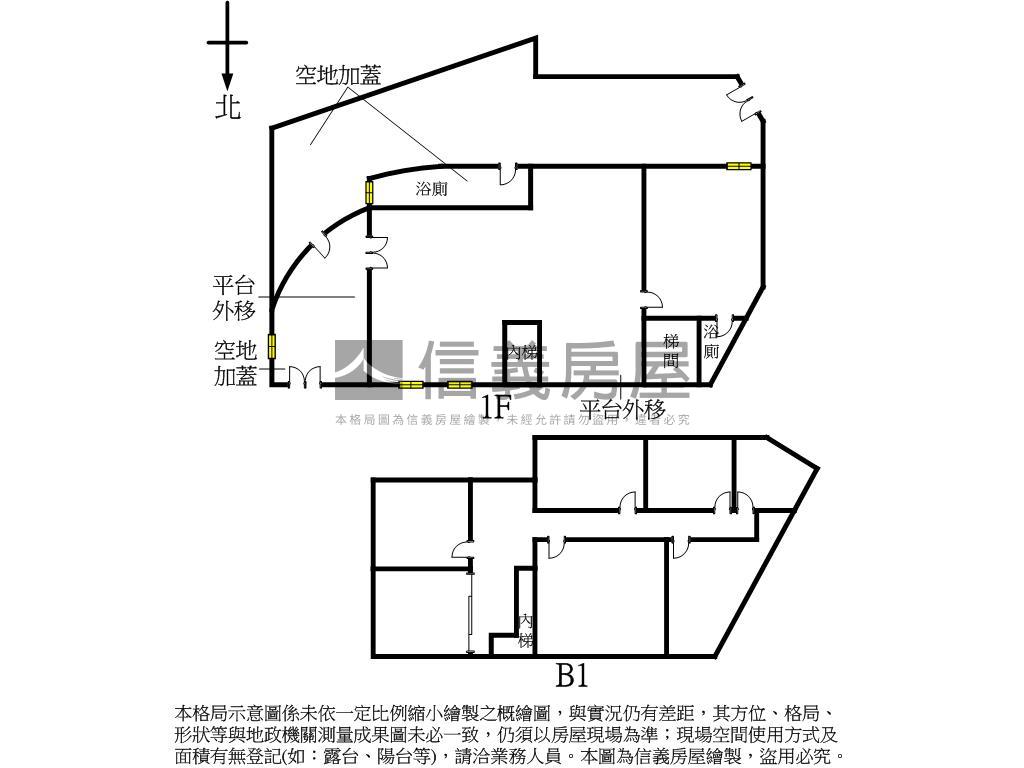 近板橋邊間大空間房屋室內格局與周邊環境