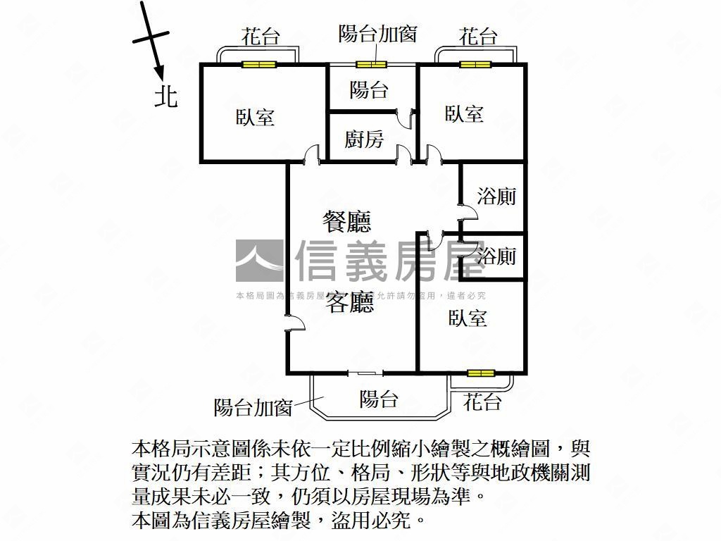 近園區哈佛世家三房美屋房屋室內格局與周邊環境
