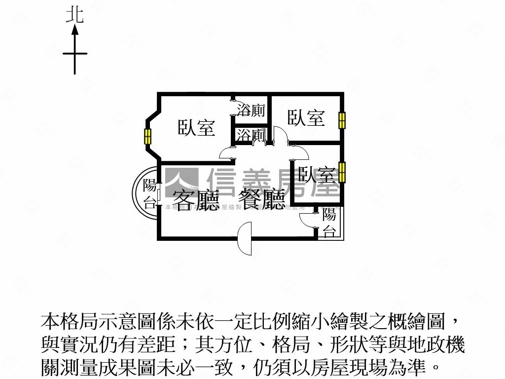 近林默娘公園愜意三房房屋室內格局與周邊環境