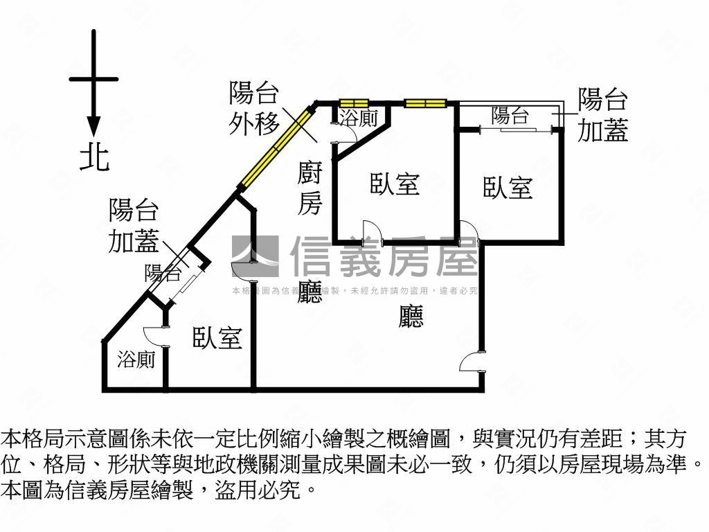 直接入住北區三房美寓房屋室內格局與周邊環境