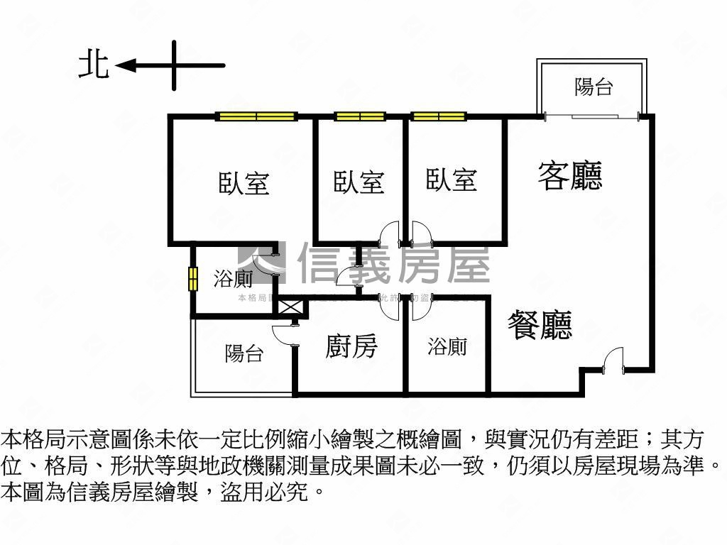 新碩文曲★後棟三房房屋室內格局與周邊環境