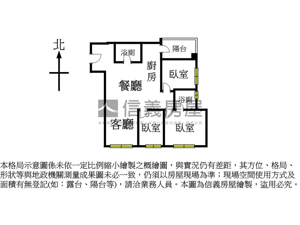 宜雄耑鑄高樓３房雙車位房屋室內格局與周邊環境
