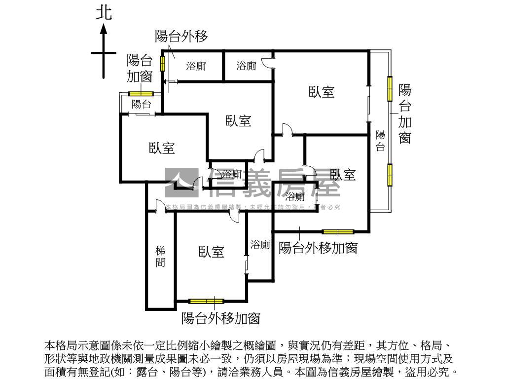 行政套房隔間收租房屋室內格局與周邊環境