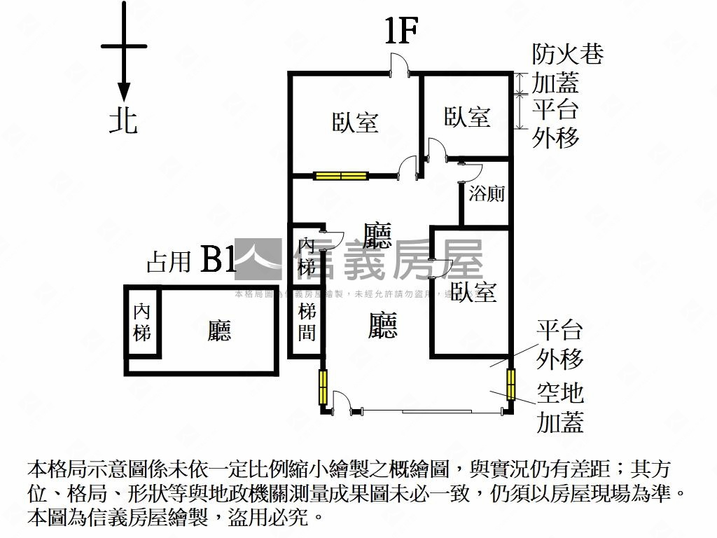 信義安和面寬一樓房屋室內格局與周邊環境