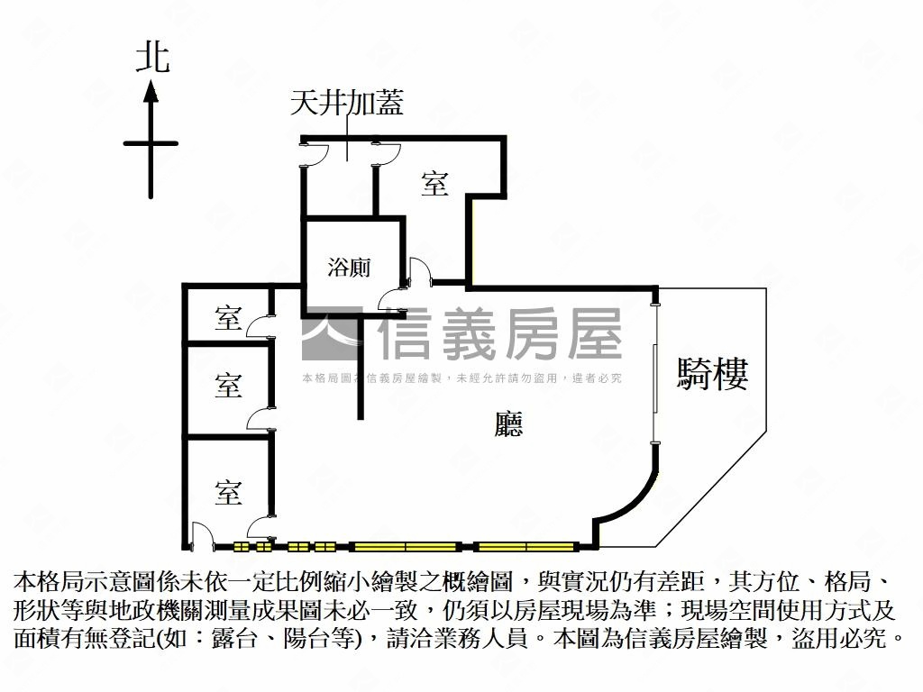 信義安和邊間面寬店辦房屋室內格局與周邊環境