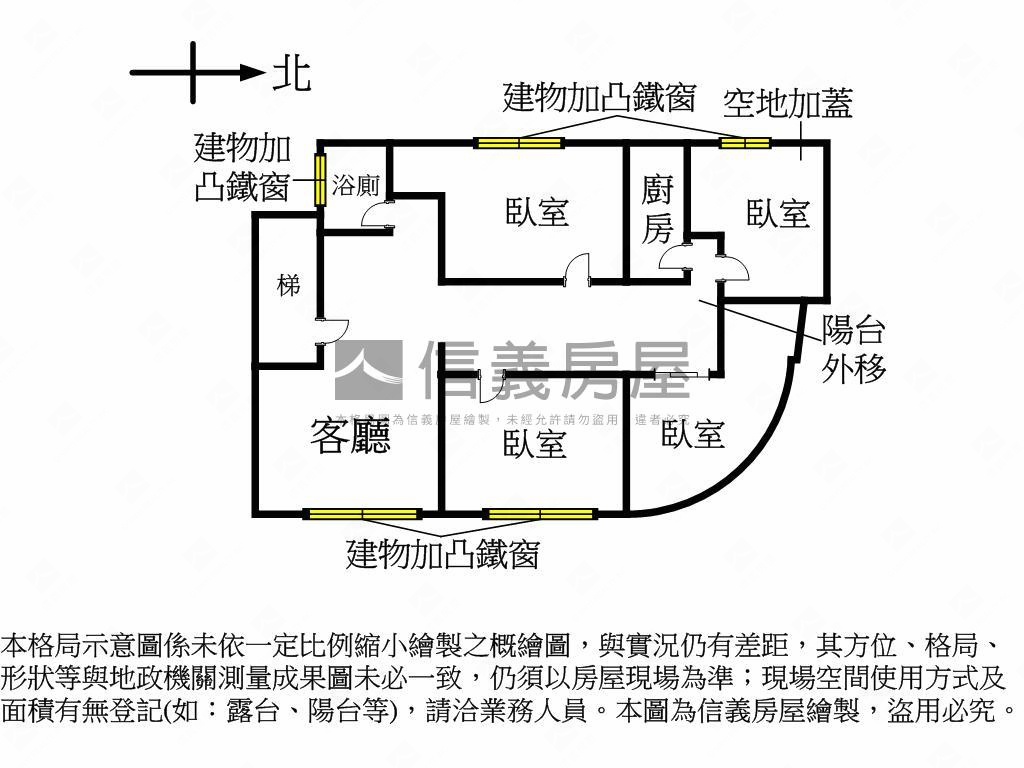 永福國小邊間三樓美寓房屋室內格局與周邊環境
