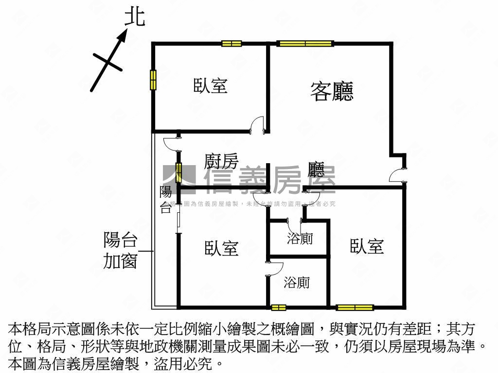 亞灣區近漢神正三房房屋室內格局與周邊環境