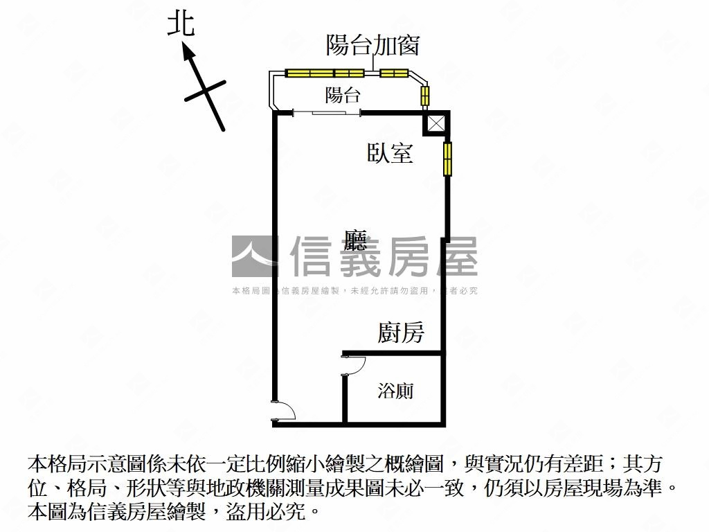 捷運邊間雙面採光套房房屋室內格局與周邊環境