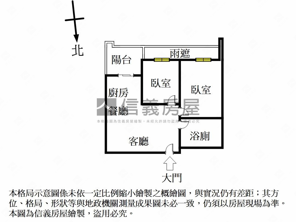 翔之譽高樓兩房平面車位房屋室內格局與周邊環境