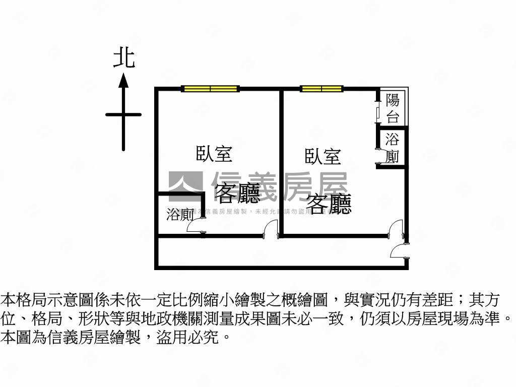 健行路收租美雙套房屋室內格局與周邊環境