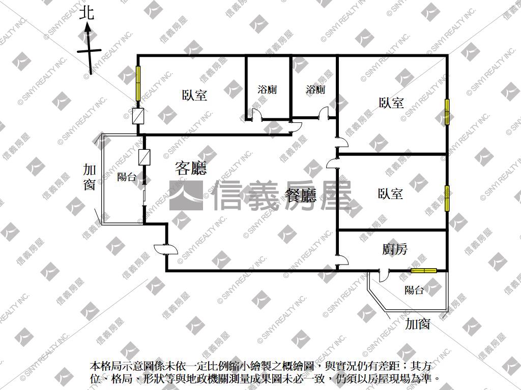 西屯中科美三房房屋室內格局與周邊環境