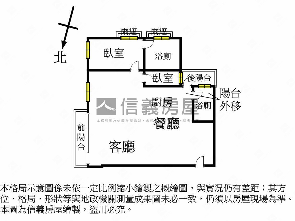 大毅讚幸福高樓視野佳二房房屋室內格局與周邊環境