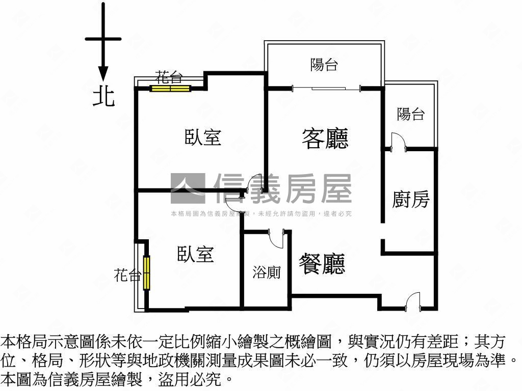 松城遠景採光兩房房屋室內格局與周邊環境