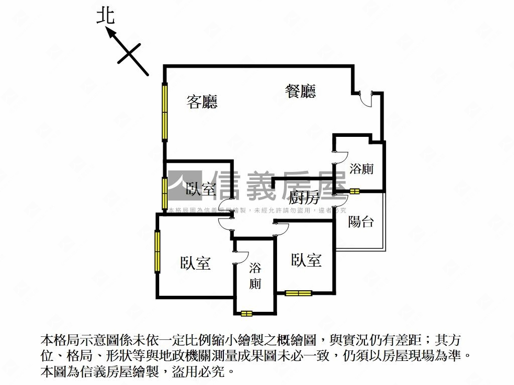 高樓層療癒海景三房附車位房屋室內格局與周邊環境