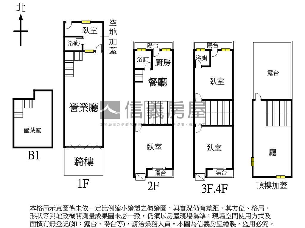 忠明路大地坪透店房屋室內格局與周邊環境