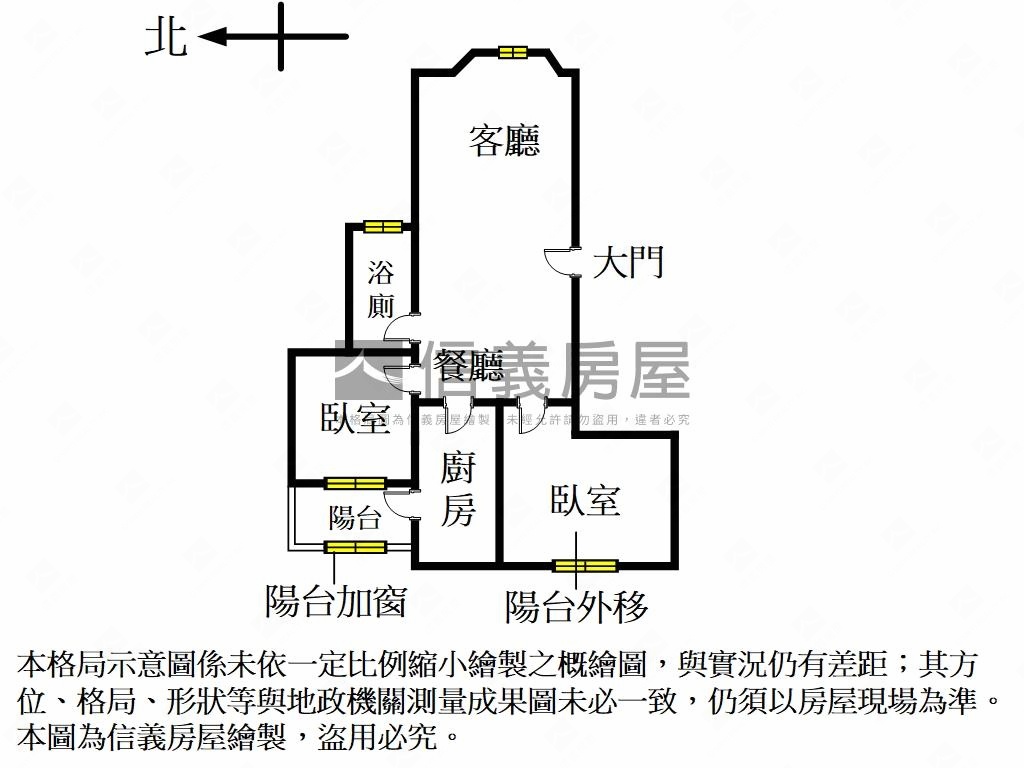 專任稀有百世達兩房房屋室內格局與周邊環境