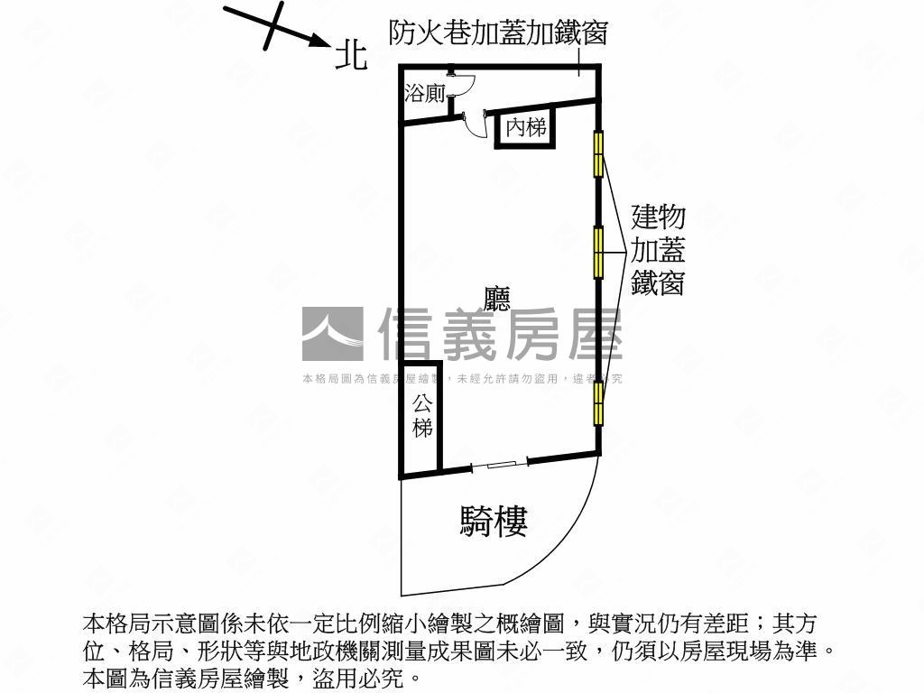 中山北路五段邊間一樓房屋室內格局與周邊環境