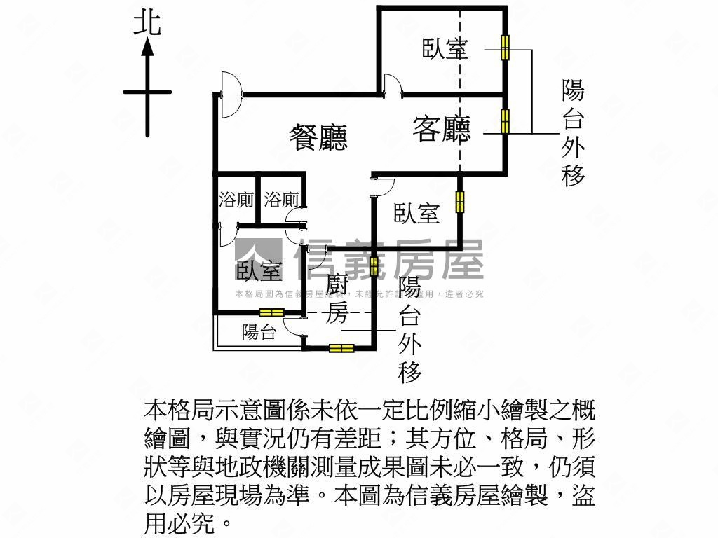 楊梅交流道旁美三房房屋室內格局與周邊環境