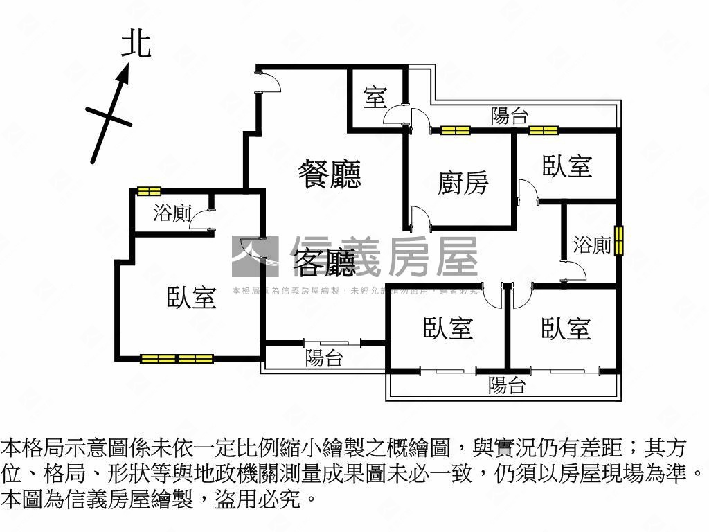 אֵל東區公園大４房房屋室內格局與周邊環境