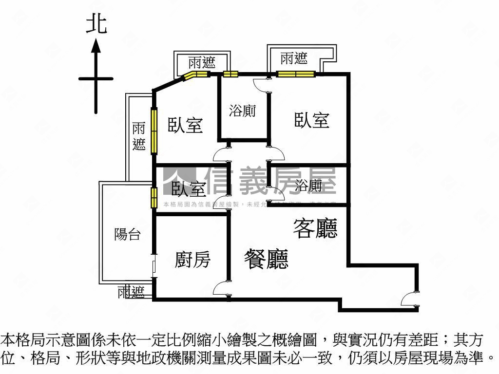 『江翠ＯＮＥ』河景三房房屋室內格局與周邊環境