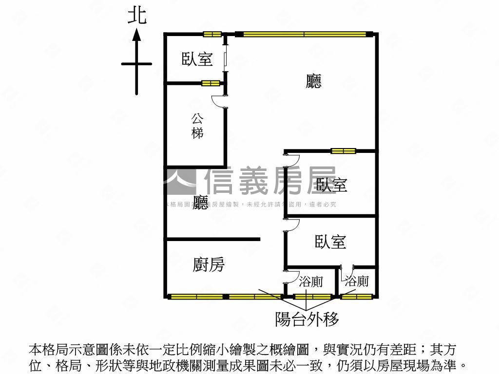 近捷運。方正美寓一層一戶房屋室內格局與周邊環境