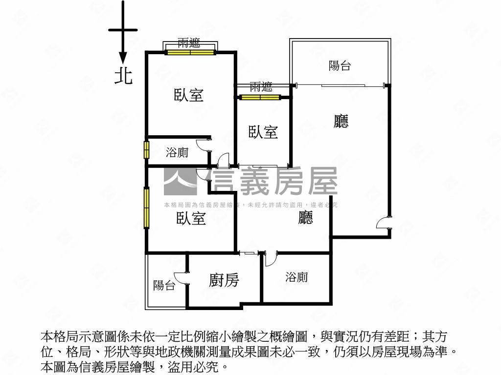 專！稀有美術館旁三房美邸房屋室內格局與周邊環境