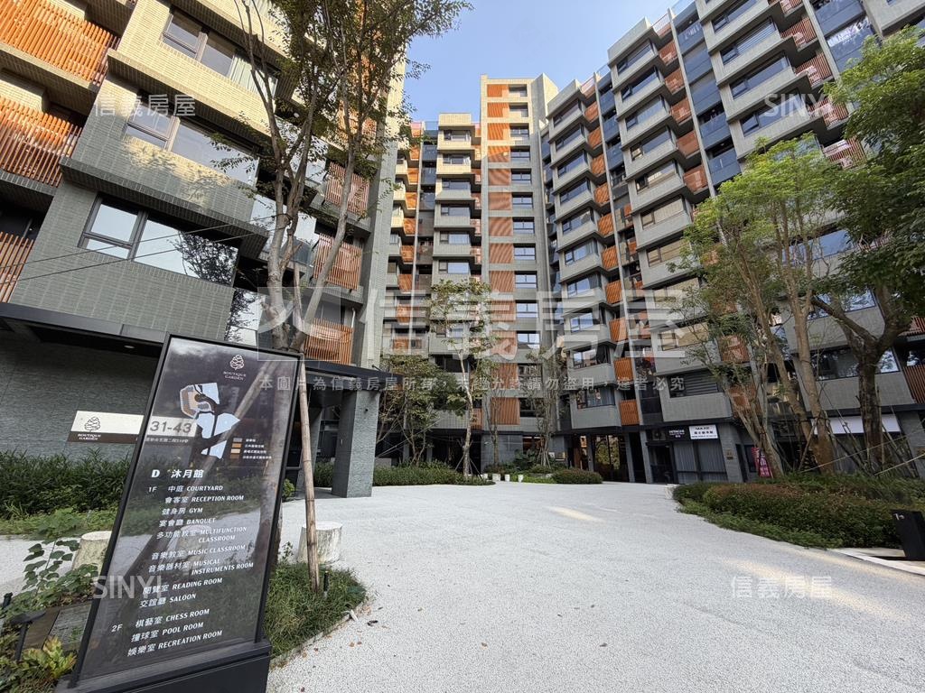 星野之森沐月區看綠樹二房房屋室內格局與周邊環境