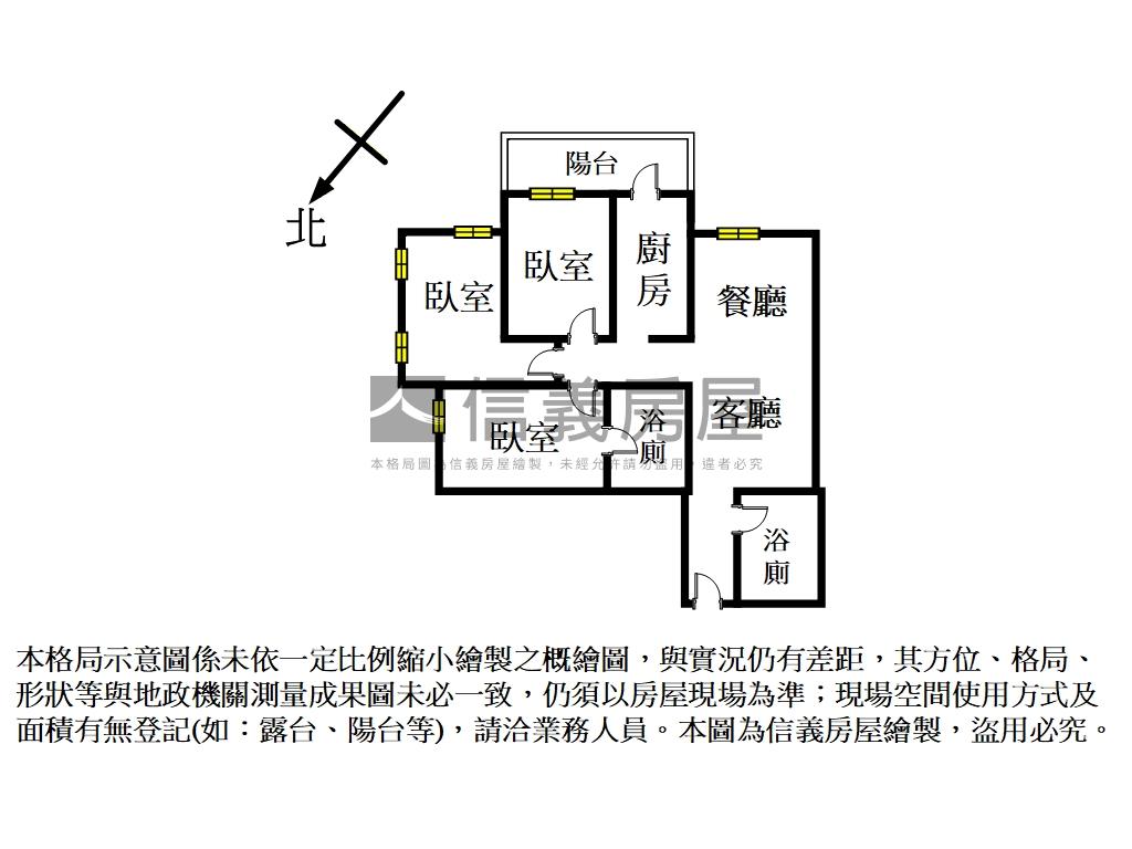 未來家景歡裝潢三房房屋室內格局與周邊環境