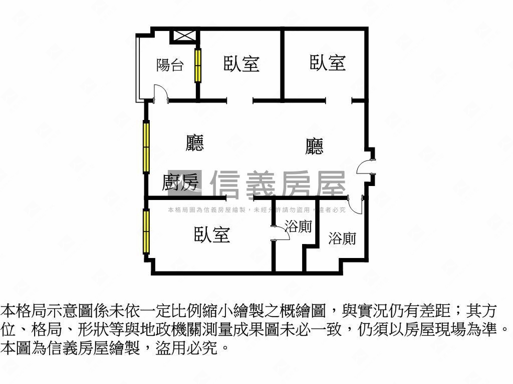 板南線大同莊園３房附車位房屋室內格局與周邊環境