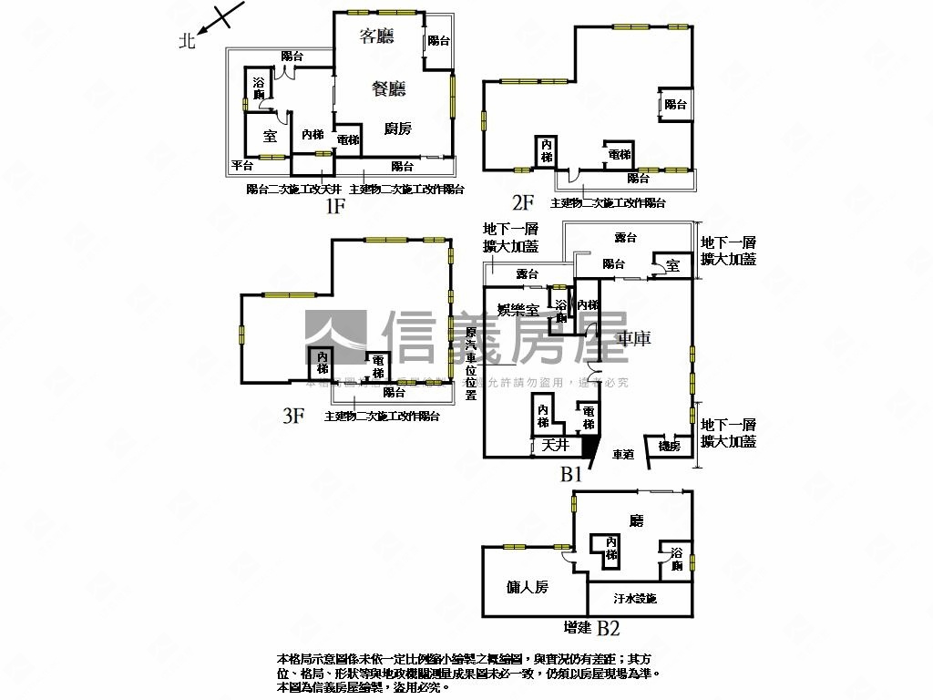 陽明山群山景觀別墅房屋室內格局與周邊環境