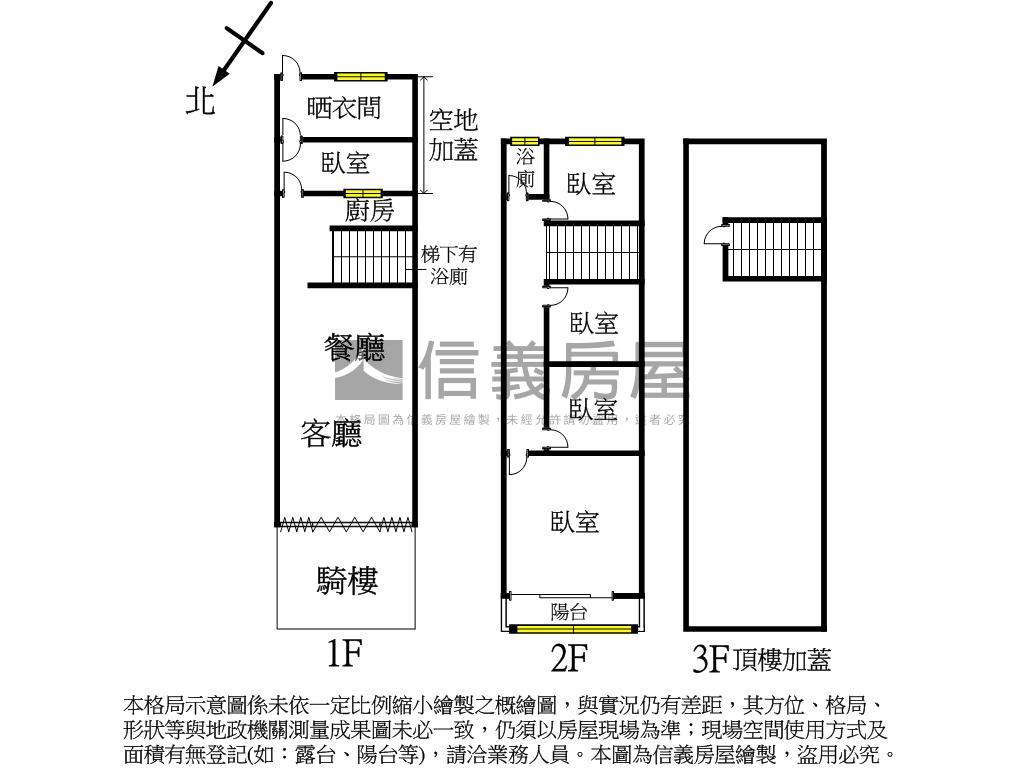 前後臨路大雅小資透天房屋室內格局與周邊環境
