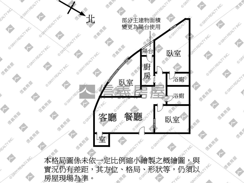 捷運站三房水水屋房屋室內格局與周邊環境