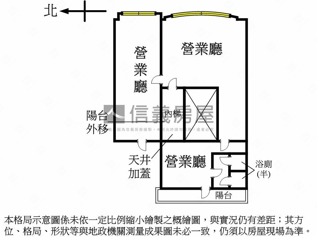 干城重劃區臨路商辦２樓房屋室內格局與周邊環境