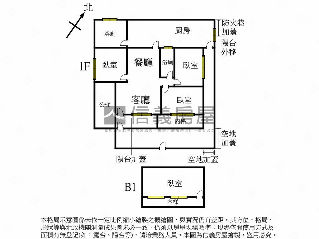 捷運～稀有邊間公寓一樓房屋室內格局與周邊環境