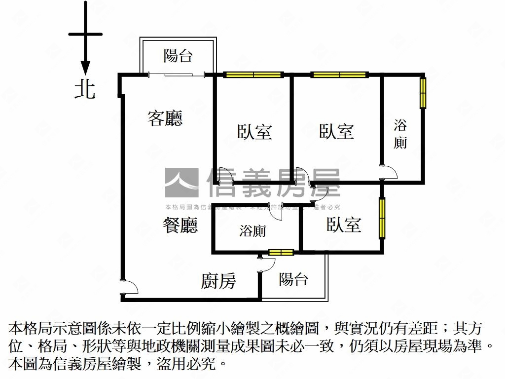 春福賦格三房平面車位房屋室內格局與周邊環境
