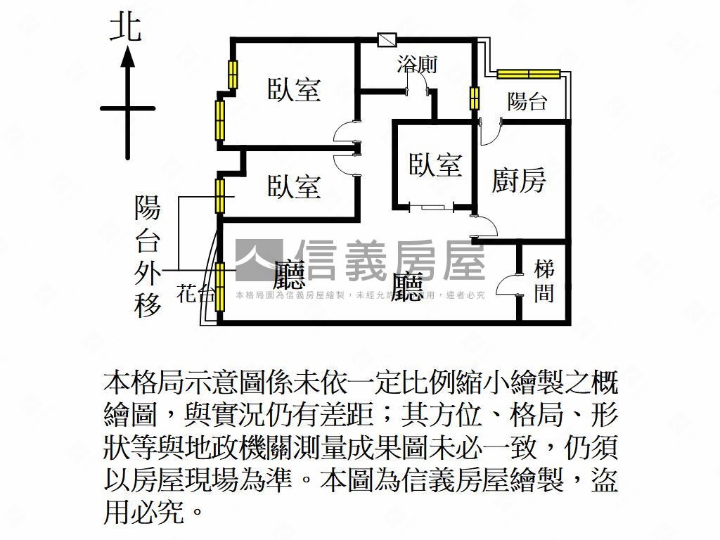 日昇大道美美三房房屋室內格局與周邊環境