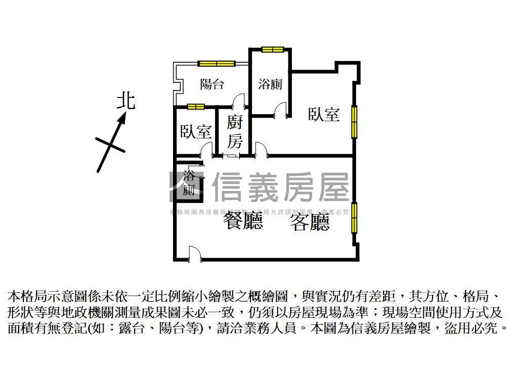 俯瞰宜誠耀●２房車位宅房屋室內格局與周邊環境