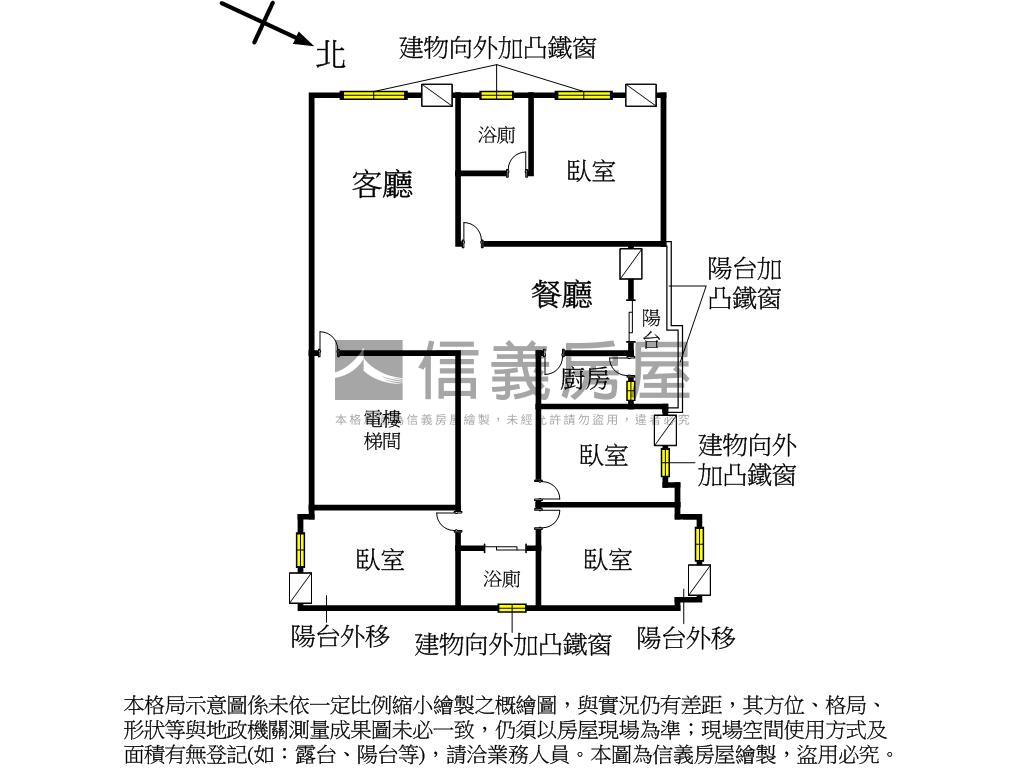 大坪林建國４房＋坡平車位房屋室內格局與周邊環境