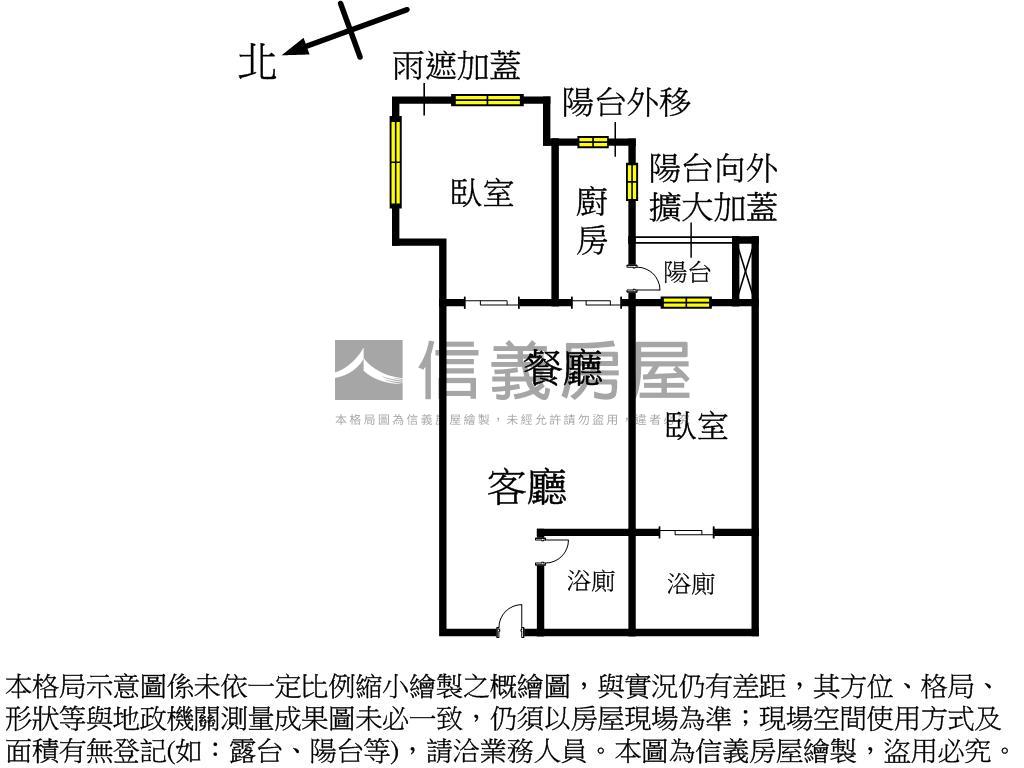 台北灣美美小屋房屋室內格局與周邊環境