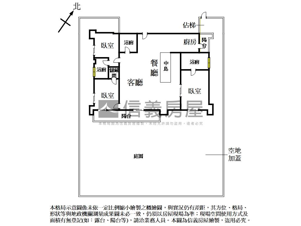 雙園環抱★雍容庭院戶房屋室內格局與周邊環境