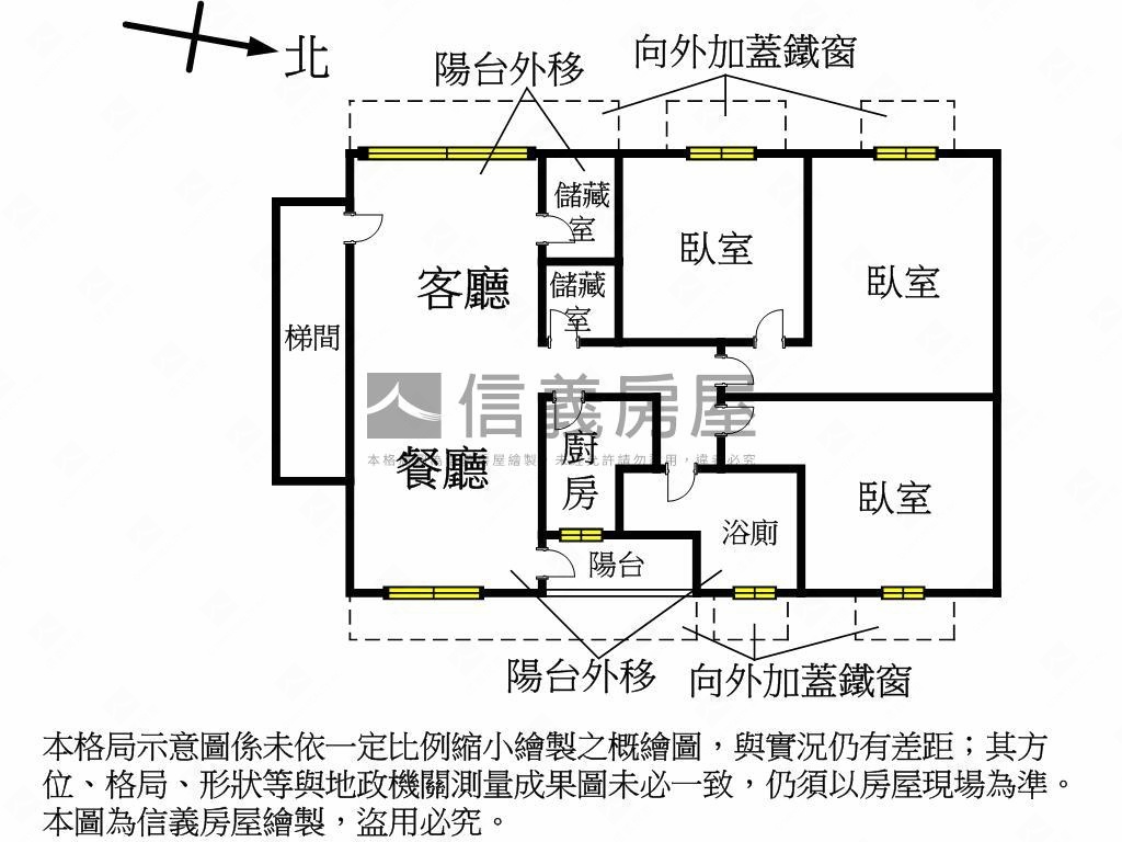 新生街美裝潢～３樓房屋室內格局與周邊環境