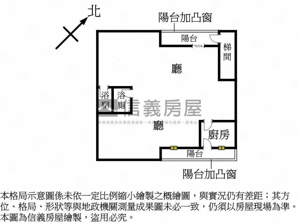 俊英街方正大空間公寓房屋室內格局與周邊環境
